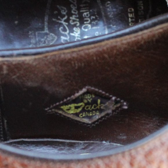 Vintage 80s Dack's Water Bison Wholecut Oxford, Made in Canada, Men's 7.5 E, EUC - Picture 10 of 14